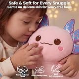 Mewaii Cute Axolotl Plush Pillow 13 Inch Pink Kawaii Stuffed Animal view 6
