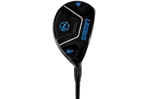 LAZRUS GOLF Premium Hybrid Golf Clubs for Men - 2,3,4,5,6,7,8,9,PW Right Hand & Left Hand Single Club, Graphite Shafts, Regular Flex