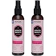 HASK Keratin 5-in-1 Leave In Conditioner Spray for all hair types, color safe, gluten free, sulfate free, paraben free - KERATIN 2 PIECE SET