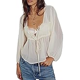 Womens Lace Poncho Top Y2k Batwing Sleeve Sheer Top Sexy See Through Chiffon Blouse Loose Ruffle Flowy Shirt