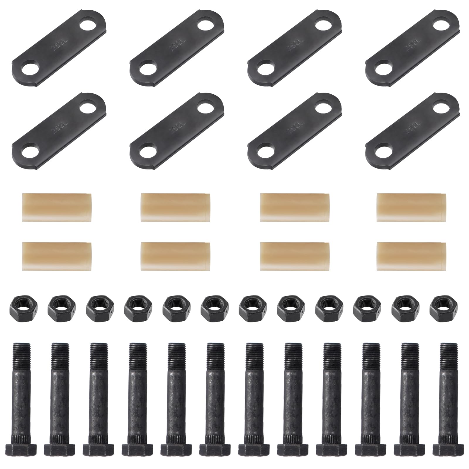 Photo 1 of Racewill 2 Packs Tandem Axle Trailer Shackles Kit: Trailer Shackles with Trailer Shackle Bolts, 2-5/8" Trailer Shackle Straps (262), Used On Dual-Axle Systems And All Triple-Axle Systems