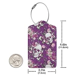 Docsckus 1 PCS PU Leahter Luggage Tag with