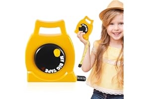 Wovnet 1 Pack Kids Measuring Tape Retractable 3.28 ft Tape Measure Educational Construction Toys for Kids Toddler Back to School (Classic Style)