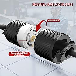 ENERLITES NEMA L14-30P Locking Plug Connector for