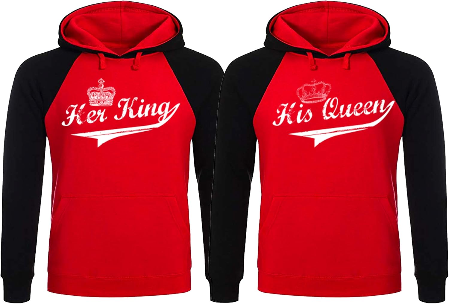 his and her king and queen hoodies