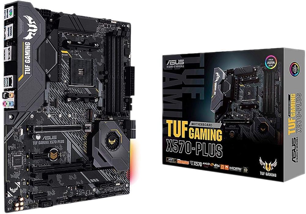 ASUS AM4 TUF Gaming X570 Plus ATX Motherboard PCIe 4.0 Dual M.2 USB 3.2 Gen 2