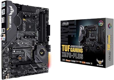 ASUS AM4 TUF Gaming X570 Plus ATX Motherboard PCIe 4.0 Dual M.2 USB 3.2 Gen 2
