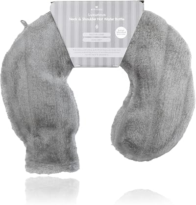 Revitale Fur Neck & Shoulder Hot Water Bottle Slate Grey BS1970 2012