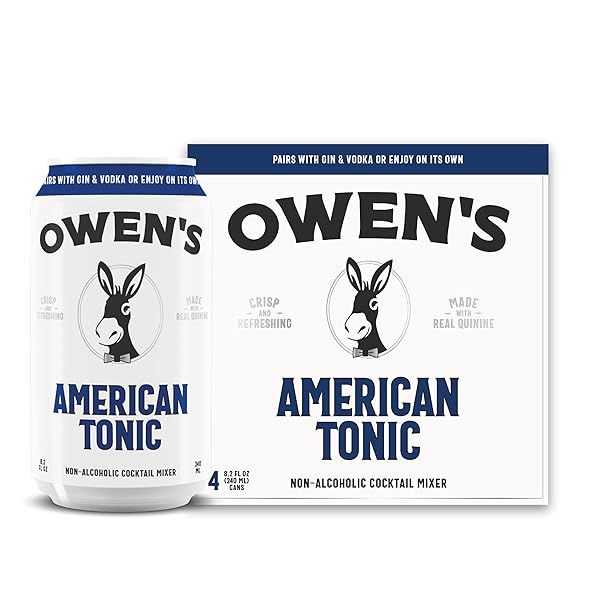 OWEN’S AMERICAN TONIC – 8.2OZ CANS (4 PACK)