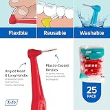 TePe Interdental Brush Angle 0.5 mm Size 2 Pack 25 Red Angled Toothbrush view 5