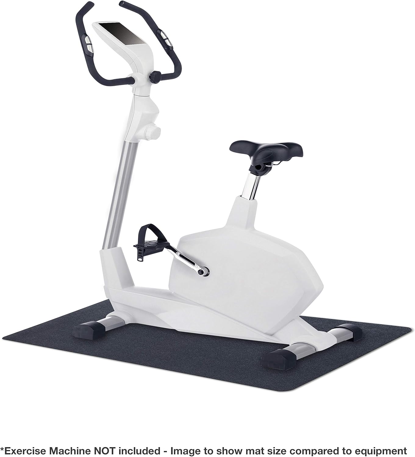MotionTex Exercise Equipment Mat for Under Stationary Bike, Spin Bike, Fitness Equipment, Home Gym Floor Protection, 24" x 48", Black: Sports & Outdoors