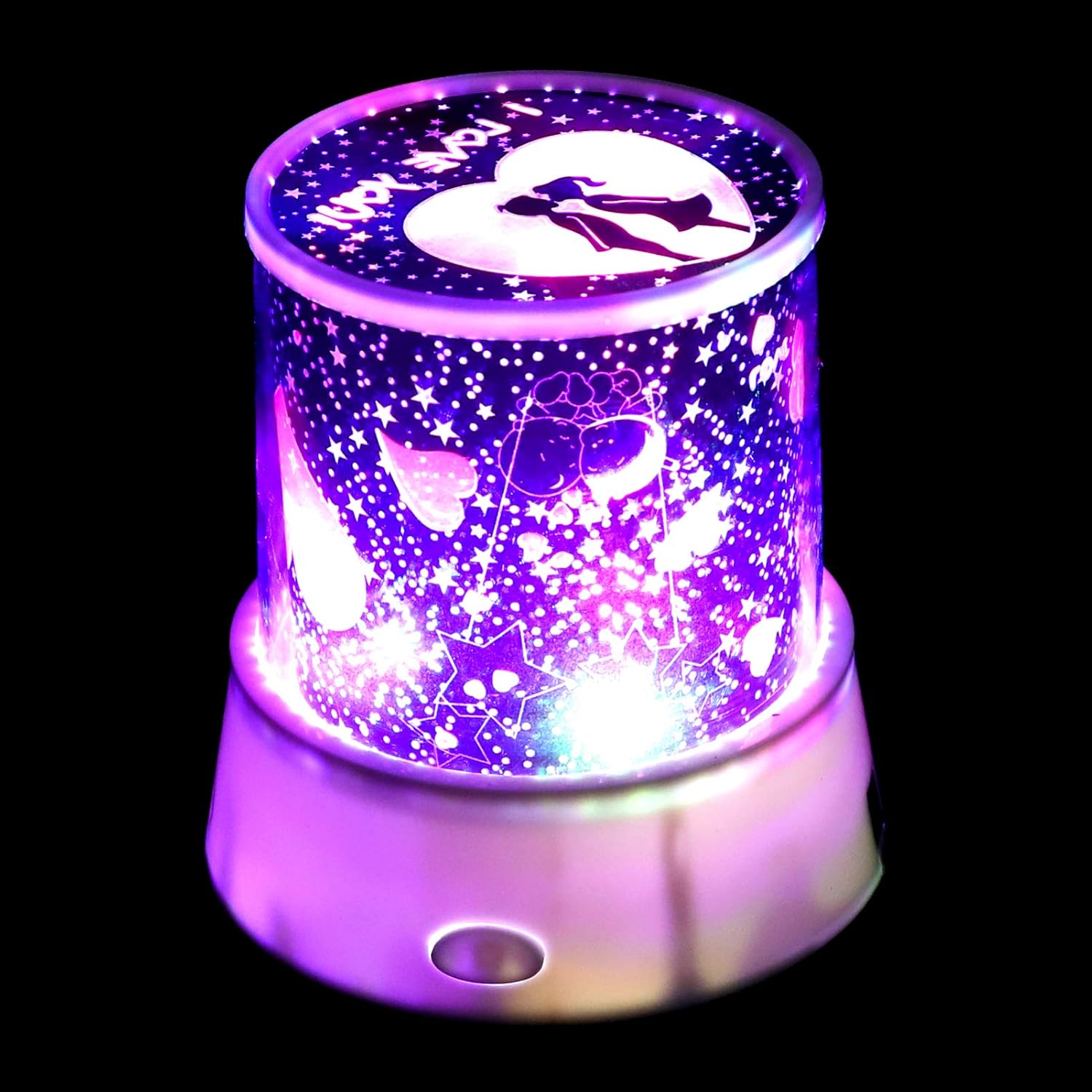 VOSAREA Star Projector Night Light I LOVE YOU Starry Sky Projection