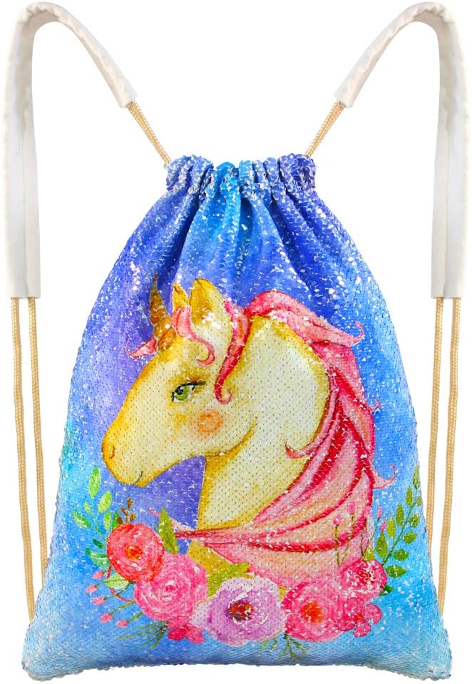 reversible sequin unicorn backpack