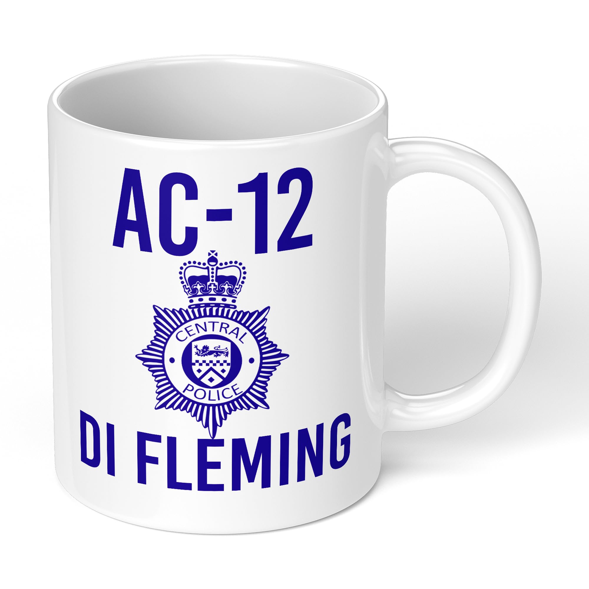 Print Maniacs Personalised Line of Duty Season Police Show Novelty AC12 Christmas Birthday Present Fun Mug Pillow Cushion Gifts (DI Fleming - Mug)