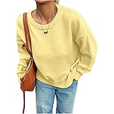 SOLY HUX Women's Oversized Sweater Long Sleeve Crewneck Cute Pullover Knit Tops Casual Trendy Fall Winter Clothing