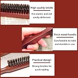 Sularpek 2 Pcs Slick Back Hair Brush Boar Bristle Smoothing Brush view 3
