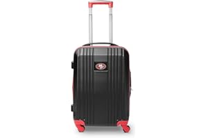 DENCO NFL San Francisco 49ers Round-Tripper Two-Tone Hardcase Luggage Spinner
