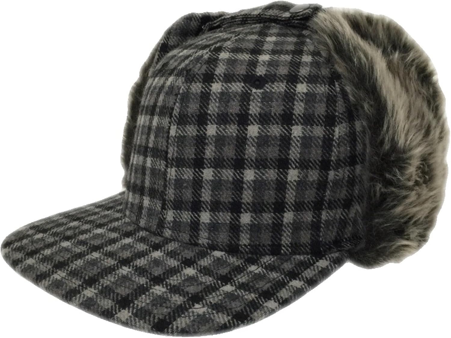 flat bill hat with ear flaps