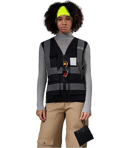 A-SAFETY High Visibility Safety Vest For Women - Reflective Strips, 7 Pockets, Zipper Front, Slim Fit, 100% Polyester - View #10