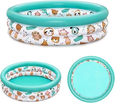 Bestway Safari Pals Kids Paddling Pool 101L Water Capacity Kiddie Pool