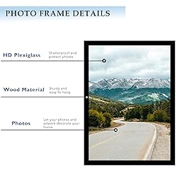 QOTIB Wood 15x22 Picture Frame Black for Wall