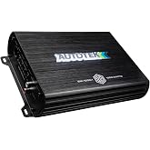 Autotek Street Machine 1200W Monoblock Car Audio Amplifier | QTD cooling technology delivers 1200 watts to subwoofers; built-in electronic crossovers and bass remote included