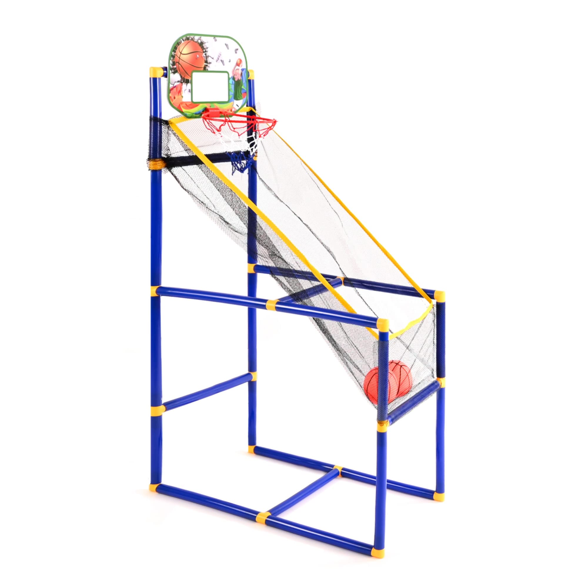 M.Y Portable Indoor/Outdoor Basketball Stand, Net, Hoop, Backboard, Adults Children Exercise Sport Fun