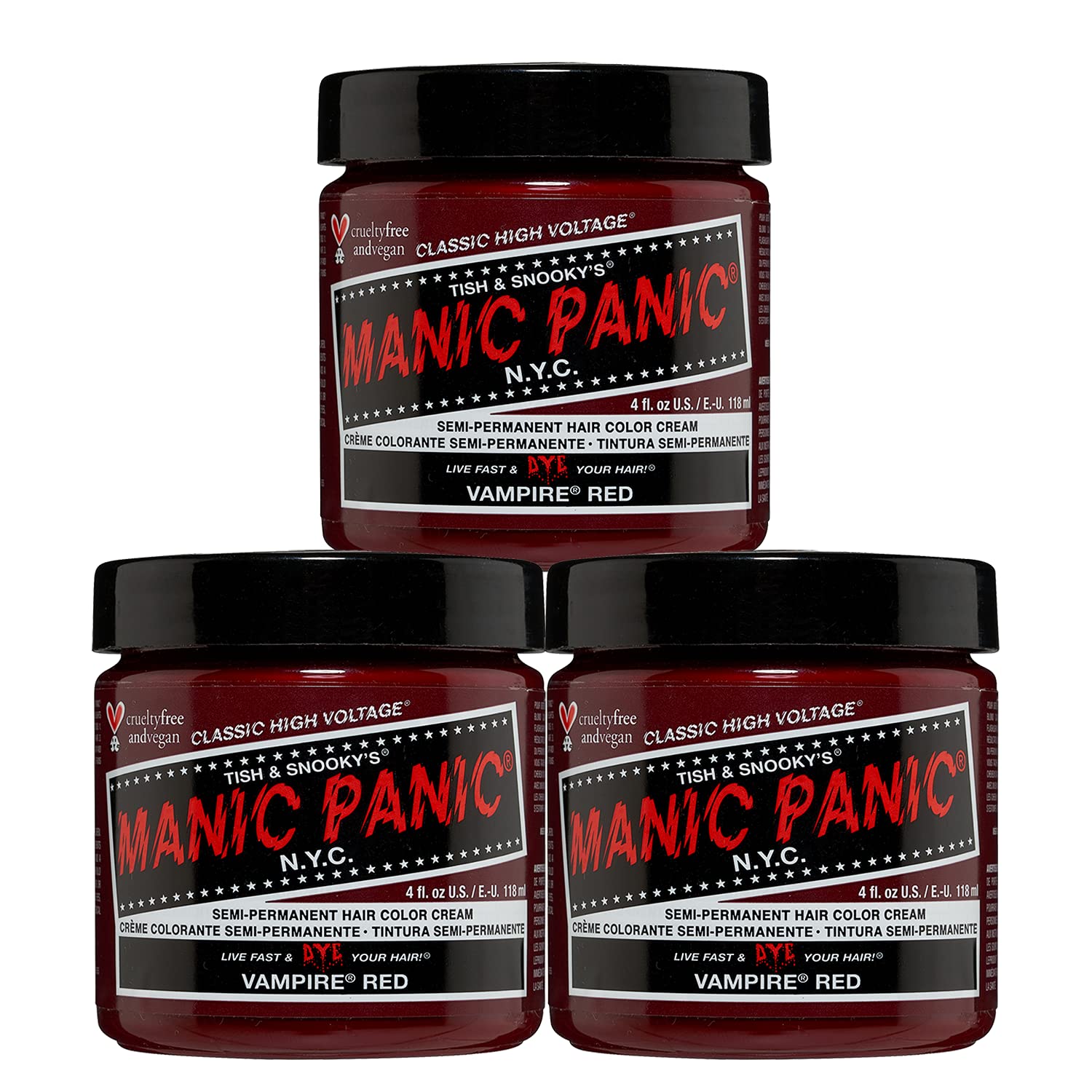 Mua MANIC PANIC Classic Vampire Red Semi Permanent Hair Color - Deep ...