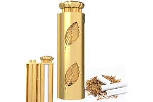 KETAN Cigarette Rolling Machine - Joint Roller Vintage with 70mm Papers, Filters, Tray & Storage Bag - Solid Brass & Pure Copper Roller Machine for Flavours Tobacco - Perfect for Adult Men & Women