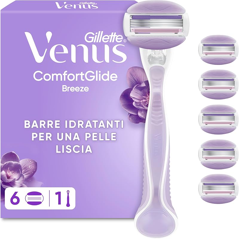 Comfortglide Breeze Rasoio Donna, 6 Lamette di Ricambio — foto 1 di 5