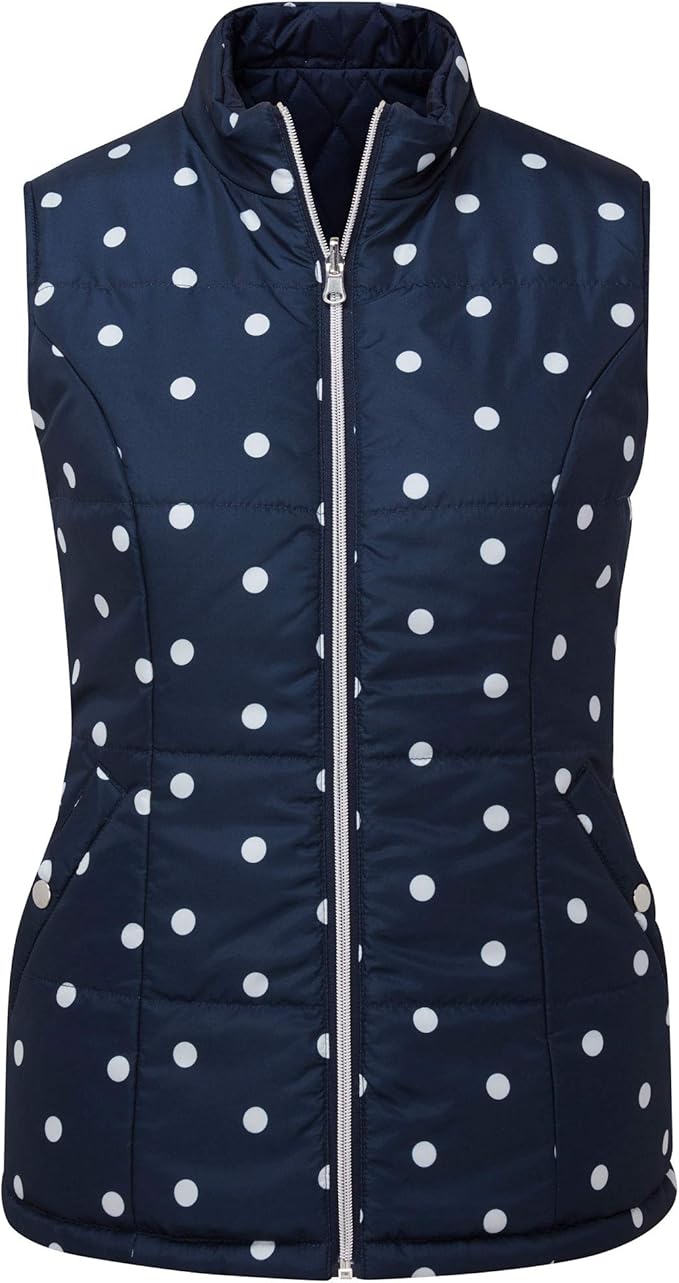 Cotton Traders Women's Reversible Gilet Colour Spot Size 24 Amazon.co