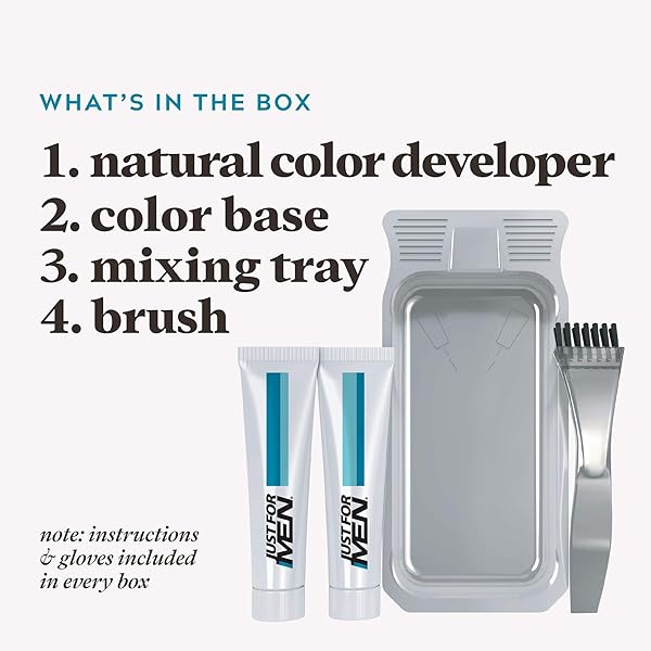 JUST FOR MEN COLOR GEL MUSTACHE & BEARD M-35 MEDIUM BROWN 1 EA (PACK OF 8)