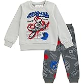Marvel Spidey and His Amazing Friends Fleece Sweatshirt and Jogger Pants Outfit Set Toddler to Big Kid Sizes (2T - 14-16)