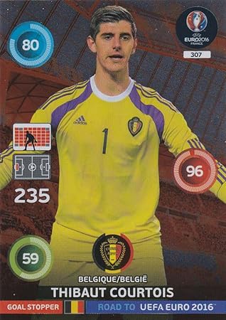 Panini Adrenalyn Xl Road To Uefa Euro 2016 Thibaut Courtois But Bouchon Carte Amazon De Spielzeug