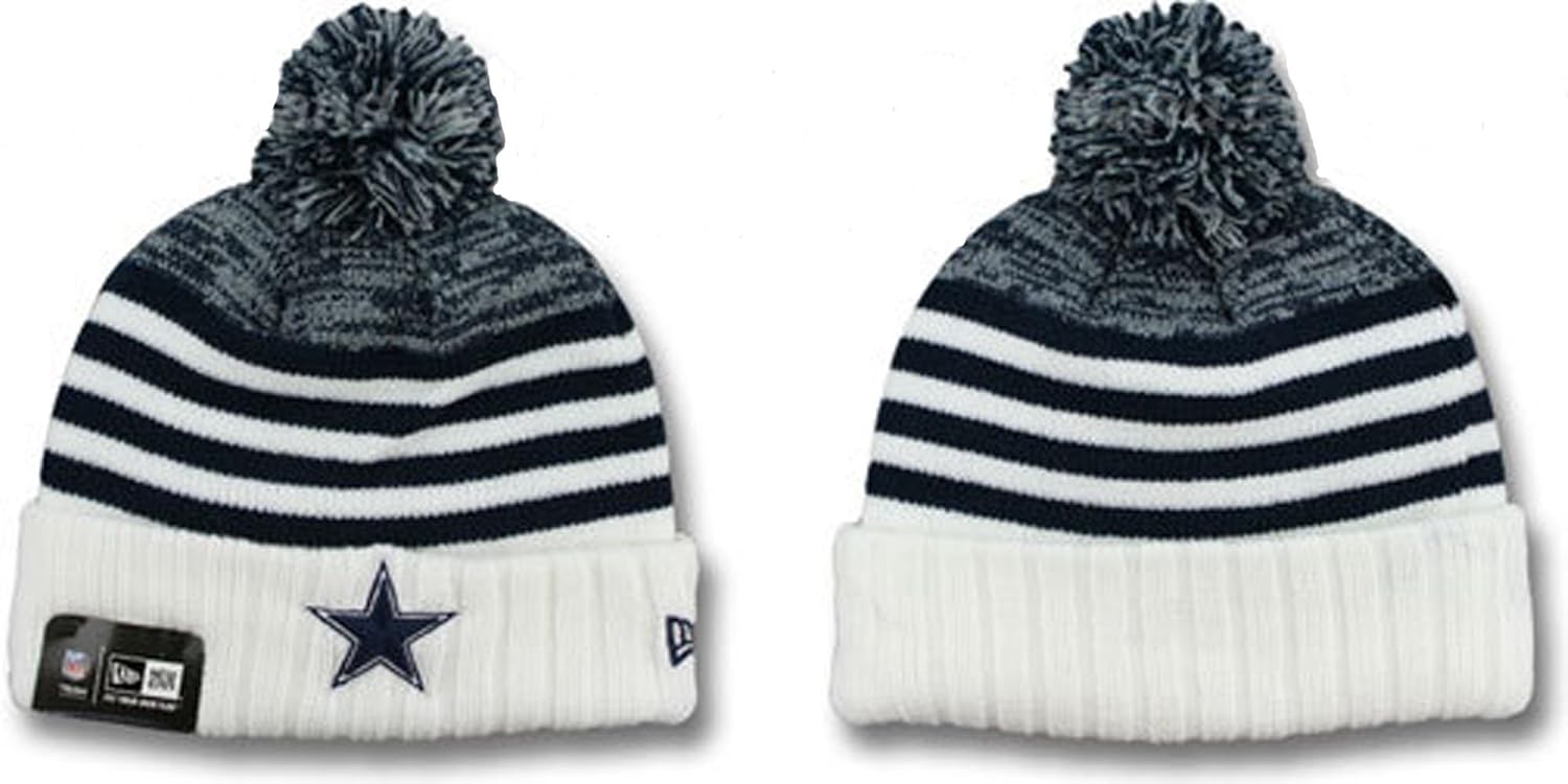 nfl new era biggest fan redux knit beanie with pom