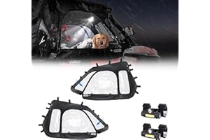 KEMIMOTO Soft Upper Doors Fit with Side Mirrors and Windshields with UTV Dome Light, Compatible with Polaris RZR XP 1000 / XP