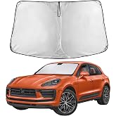 EcoNour Windshield Sunshade Compatible for Porsche Macan 2014-2025 2026 | Sun Visor for Front Windshield &amp; Window Sun Shade Cover, UV Heat Blocker &amp; Protector, Car Accessories