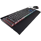 Corsair K55 Gaming Keyboard and HARPOON RGB Mouse - Black