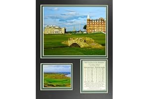 The Old Course at St. Andrews 11" x 14" Unframed Matted Photo Collage by Legends Never Die, Inc.