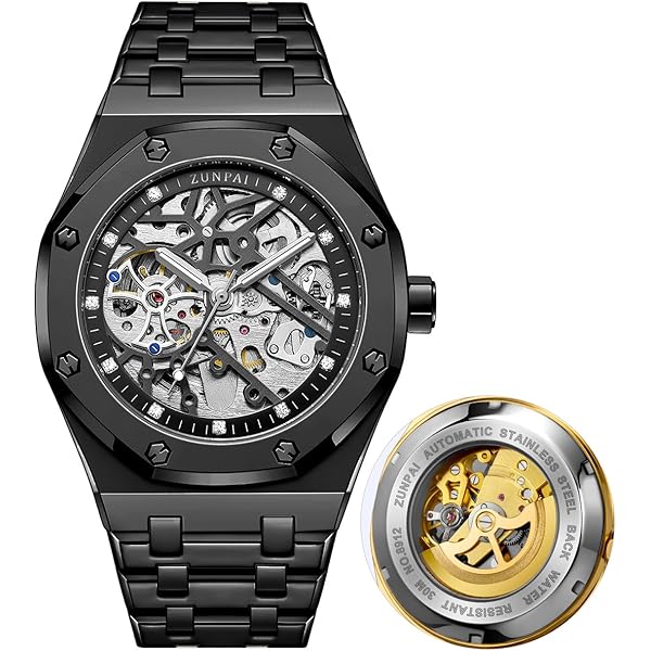 Amazon.com: MNWT CHENXI Men Full Stainless Steel Automatic