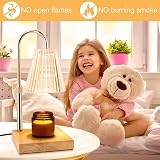 CLIUNT Candle Warmer Lamp with Dimmer & Timer, 2 Bulbs, Home & Office view 5