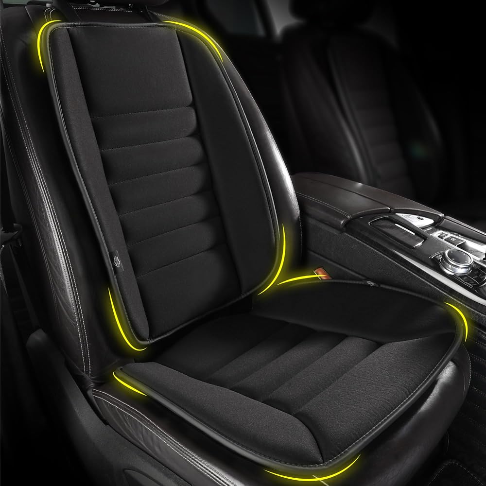 kingphenix Car Seat Cushion with Back Support Pillow Memory Foam Ergonomic