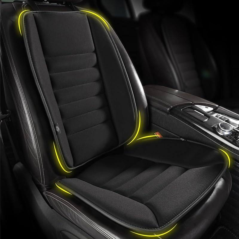 kingphenix Car Seat Cushion with Back Support Pillow Memory Foam Ergonomic