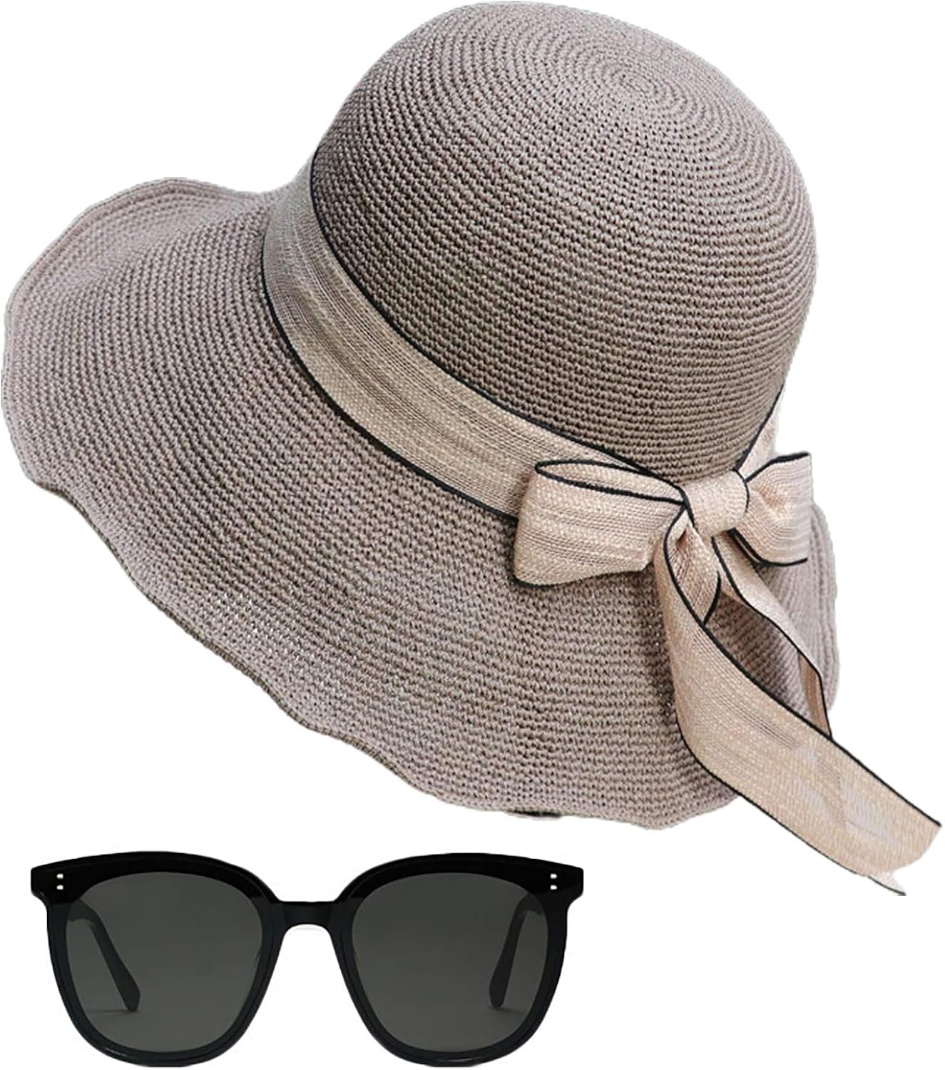 YCYUYK Strohhut Sonnenhut Sonnenschutz Hut Strand Sommer Reisen Outdoor 
