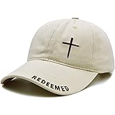 Cross Jesus Hat with Gifts Box, Embroidered Religious Baseball Cap, Christian Gifts for Men Women