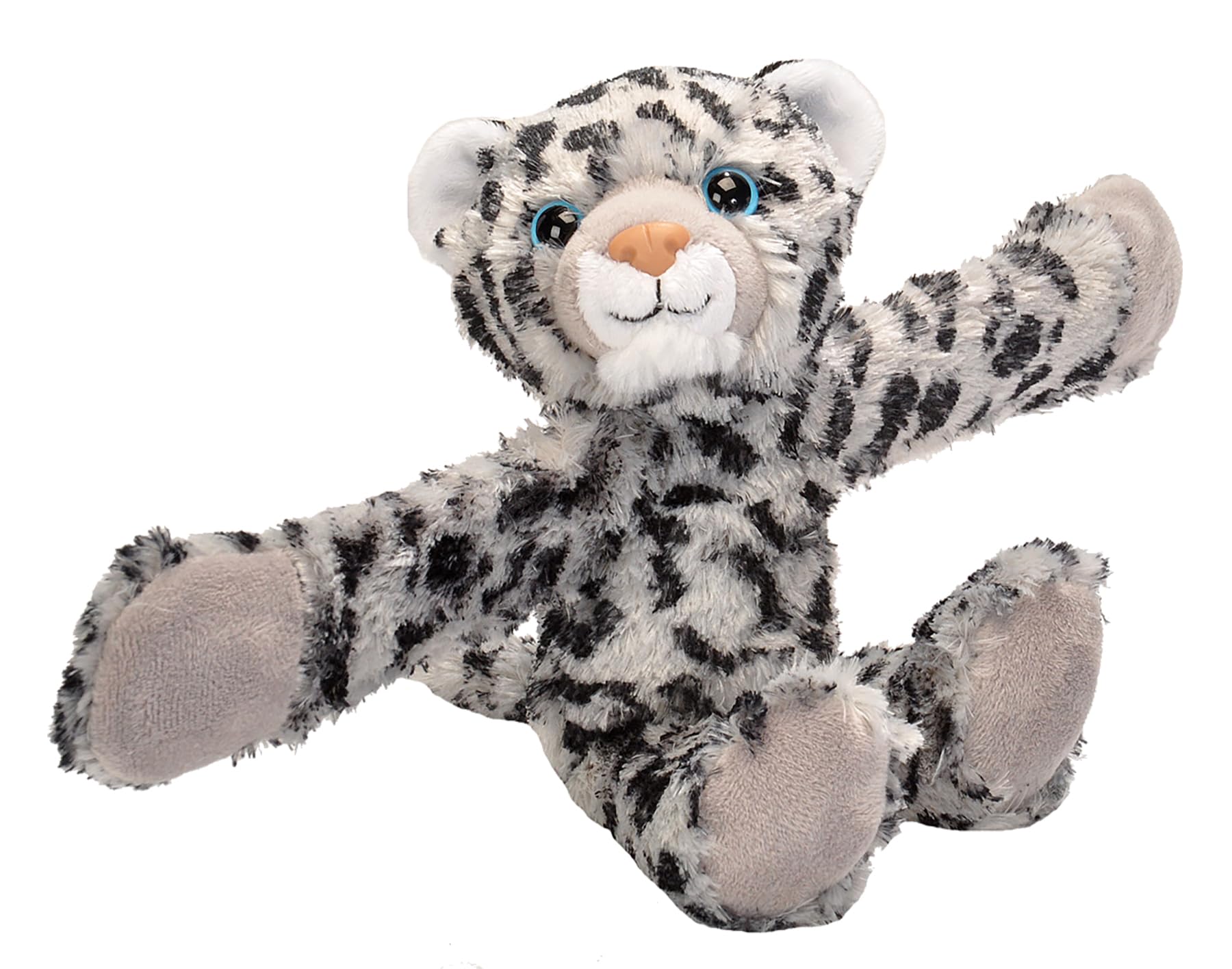 Wild Republic 19564 Huggers Soft Toy Slap Bracelet, Gifts for Kids, Snow Leopard Plush Toy 20 cm, 8" — image 1