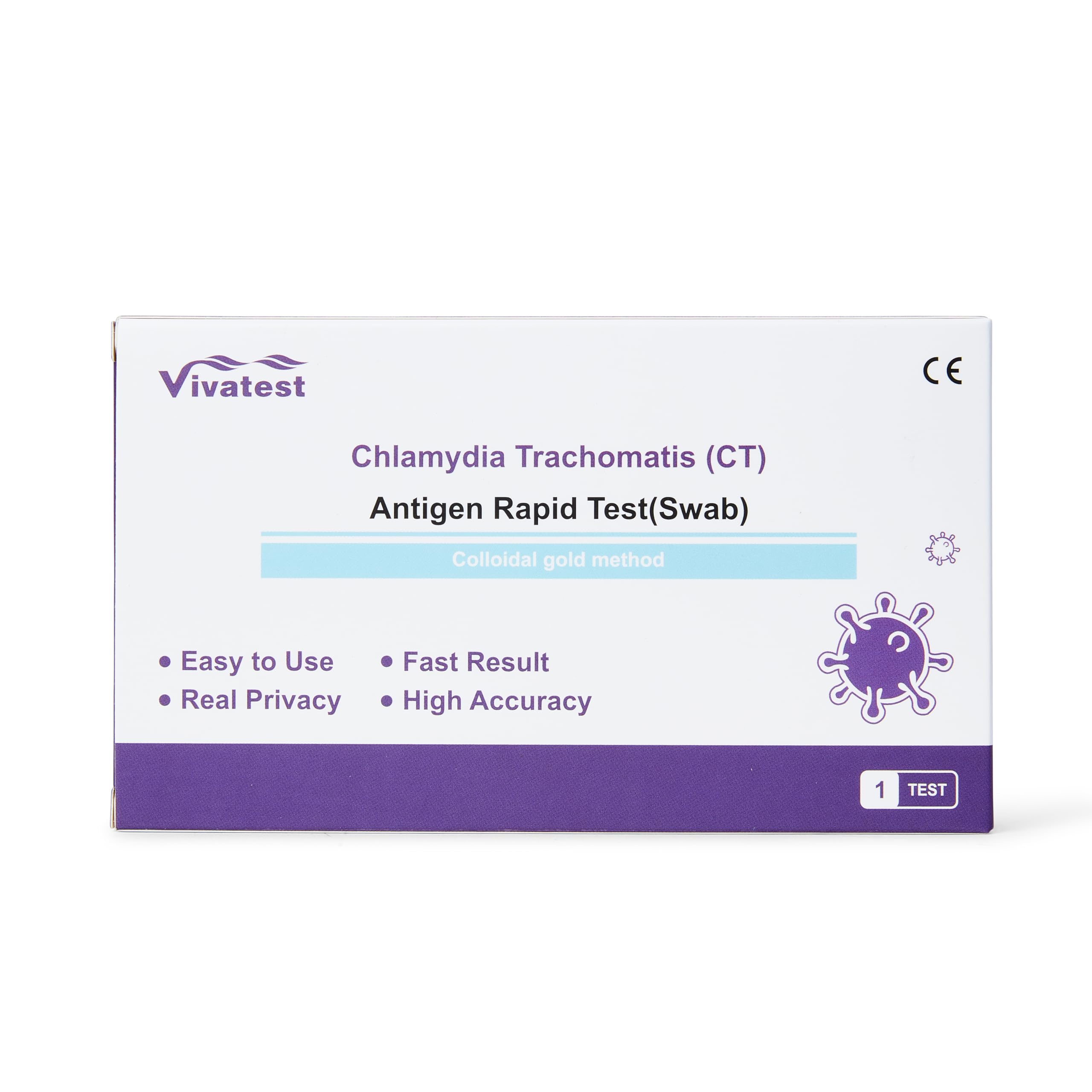 STI Test Kit Male and Female Chlamydia and Gonorrhea Sexual Health Home Test Kit | Antigen Rapid Swab STI Testing Kit Female and Male | Easy to Use STD Test Kit | Viva Test (Chlamydia Test)