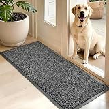 SAFRI Grey Barrier Mat Heavy Duty Indoor Outdoor Dirt Trapper 60x90cm view 2
