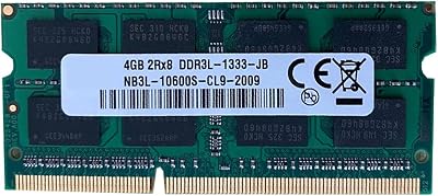 Lodokdre DDR3 4GB Laptop RAM 1333MHz PC3-10600 204 Pin SODIMM Dual Channel