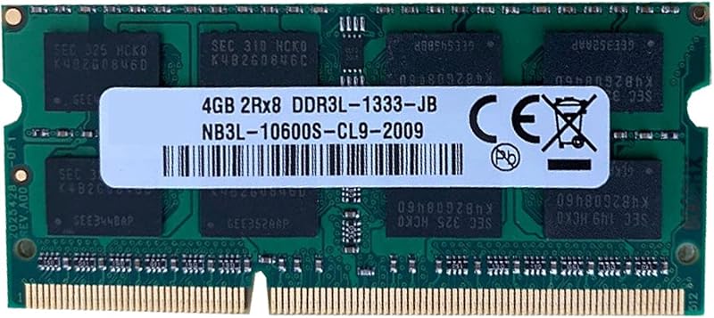 Lodokdre DDR3 4GB Laptop RAM 1333MHz PC3-10600 204 Pin SODIMM Dual Channel